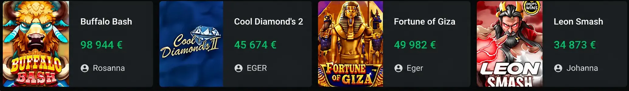 Leon Casino — Les Grands Gagnants